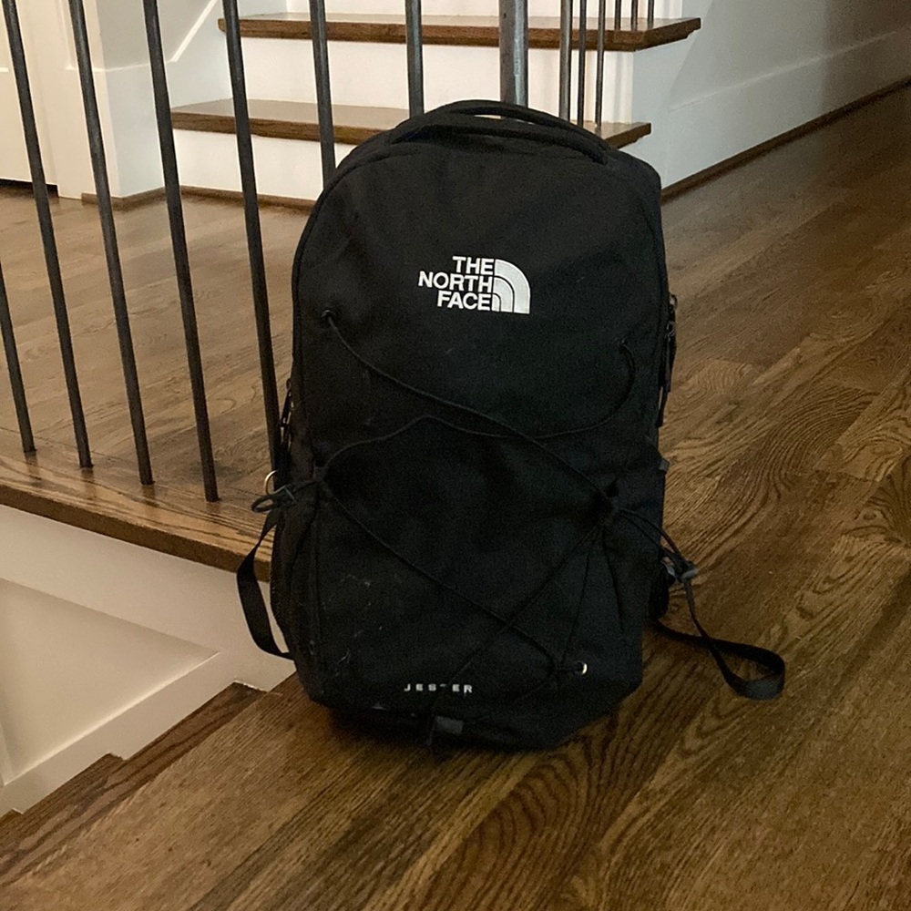 Black north face back pack